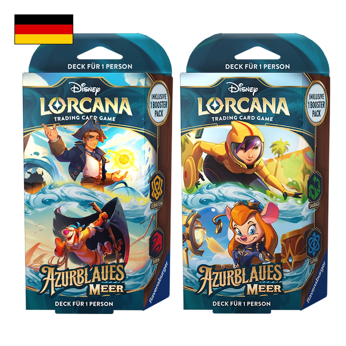 Disney Lorcana: Azurblaues Meer Starter Deck - Deutsch