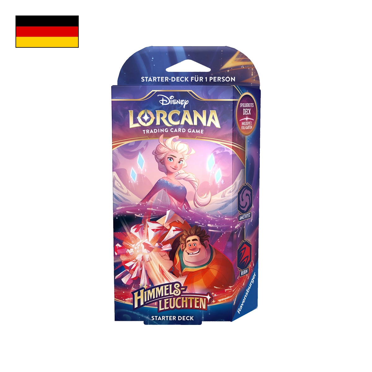 Disney Lorcana: Himmelsleuchten Starter Deck Amethyst Rubin