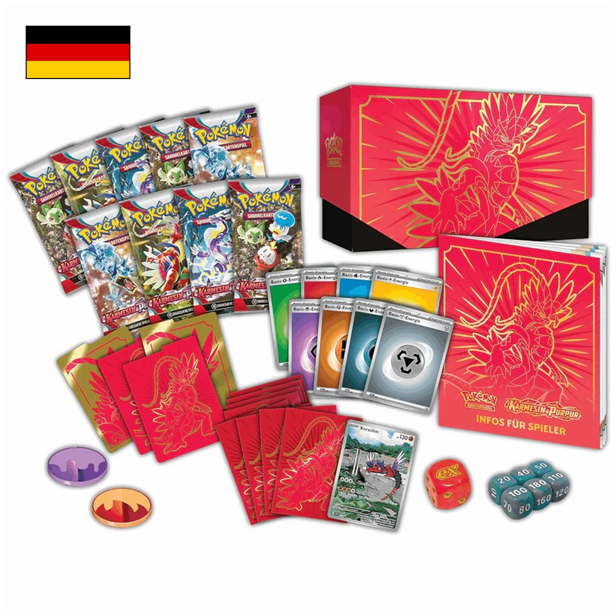 Pokémon: Karmesin und Purpur Top Trainer Box - Deutsch