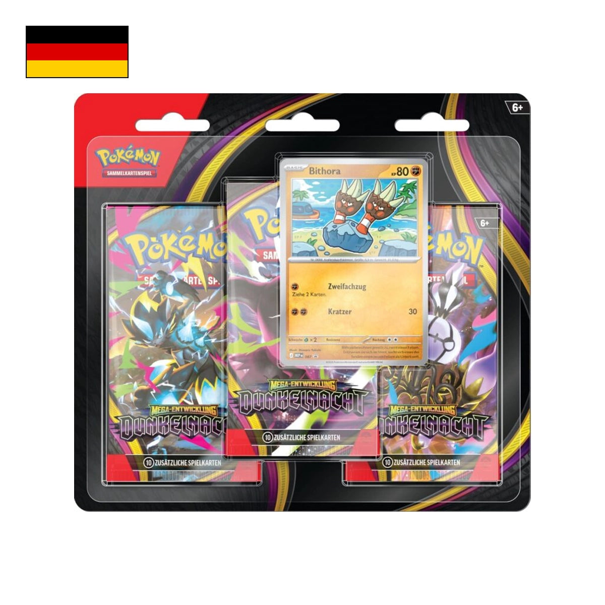 Pokémon: Dunkelnacht 3 Pack Blister - Deutsch