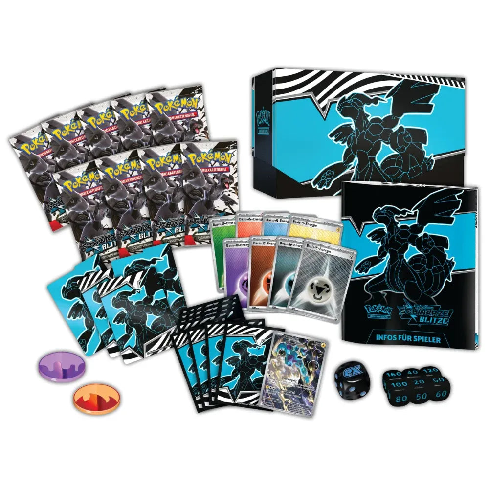 Pokémon: Schwarze Blitze Top Trainer Box - Deutsch