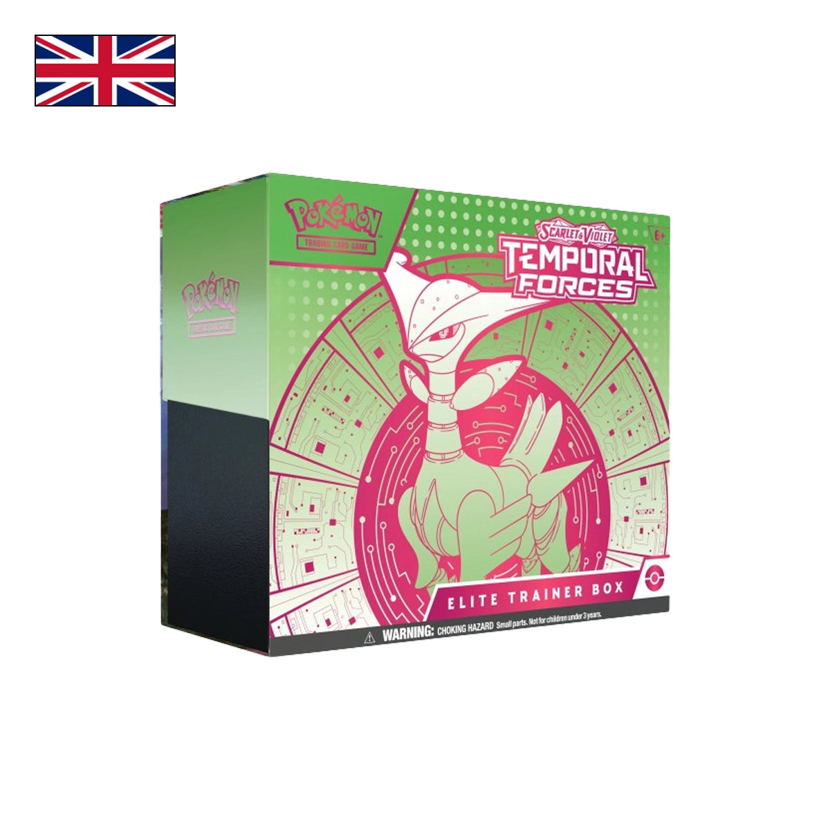 Bild einer Elite Trainer Box von Pokemon Karmesin & Purpur Temporal Forces