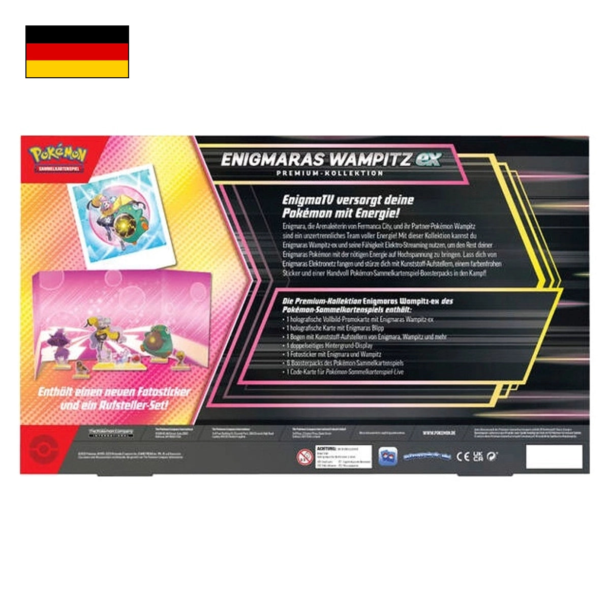 Pokémon: Enigmaras Wampitz-ex Premium Kollektion - Deutsch