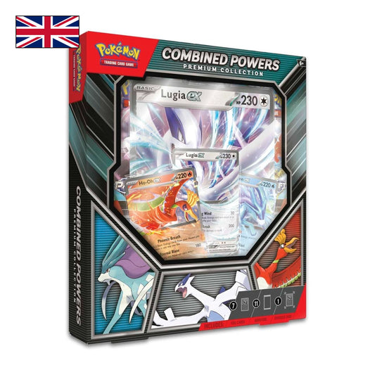Bild der Pokemon Combined Powers Kollektion mit Englischer Flagge