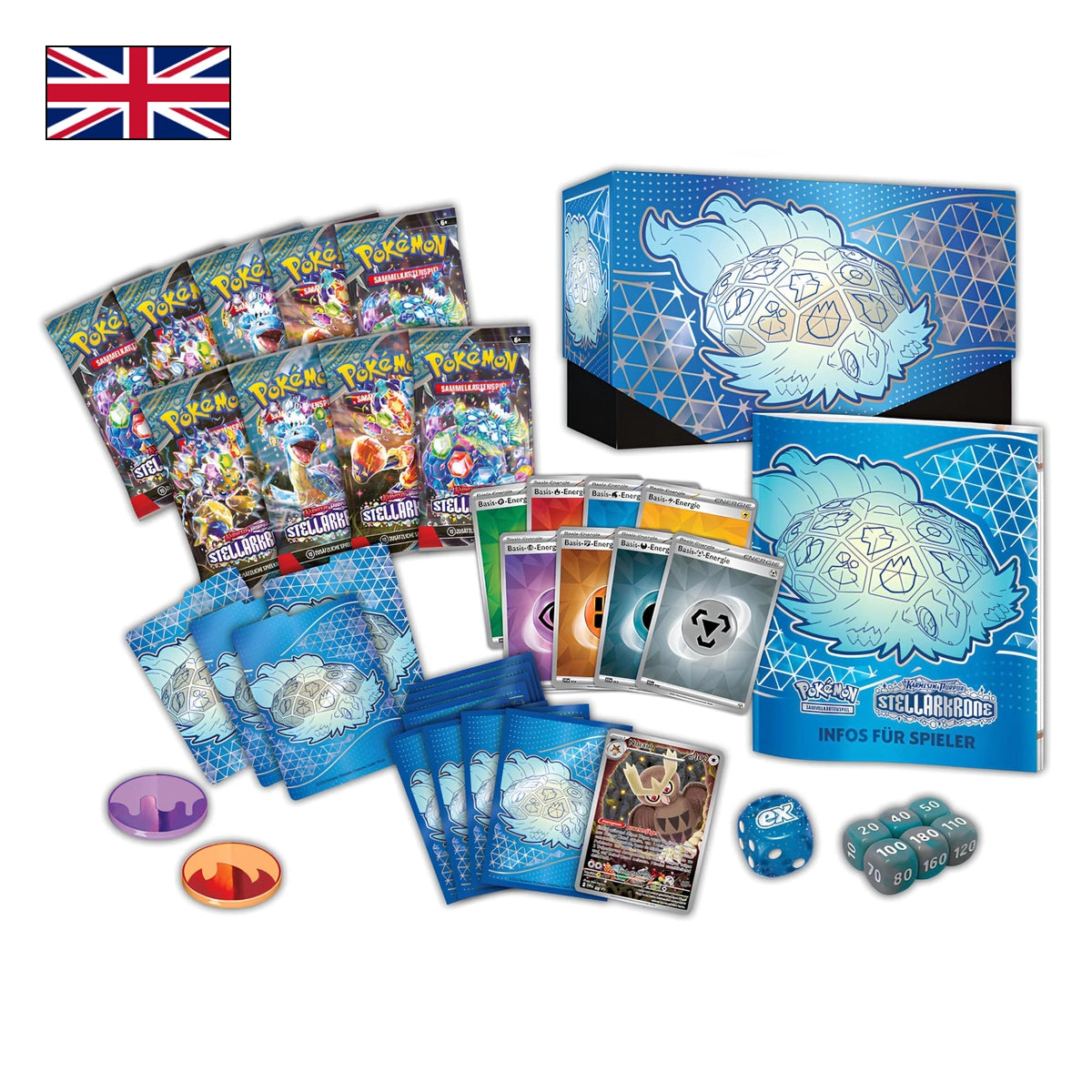Pokémon Stellar Crown ETB Englisch Content