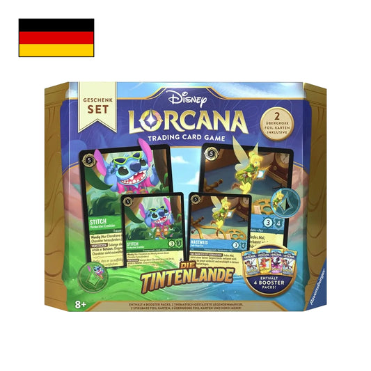 Bild des Geschenksets von Disney Lorcana - Die Tintenlande mit Deutscher Flagge