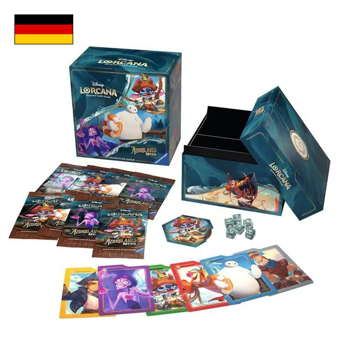 Disney Lorcana: Azurblaues Meer Schatzkiste der Luminari - Deutsch