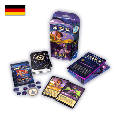 Disney Lorcana: Ursulas Rückkehr Starter Deck Bernstein Amethyst Inhalt