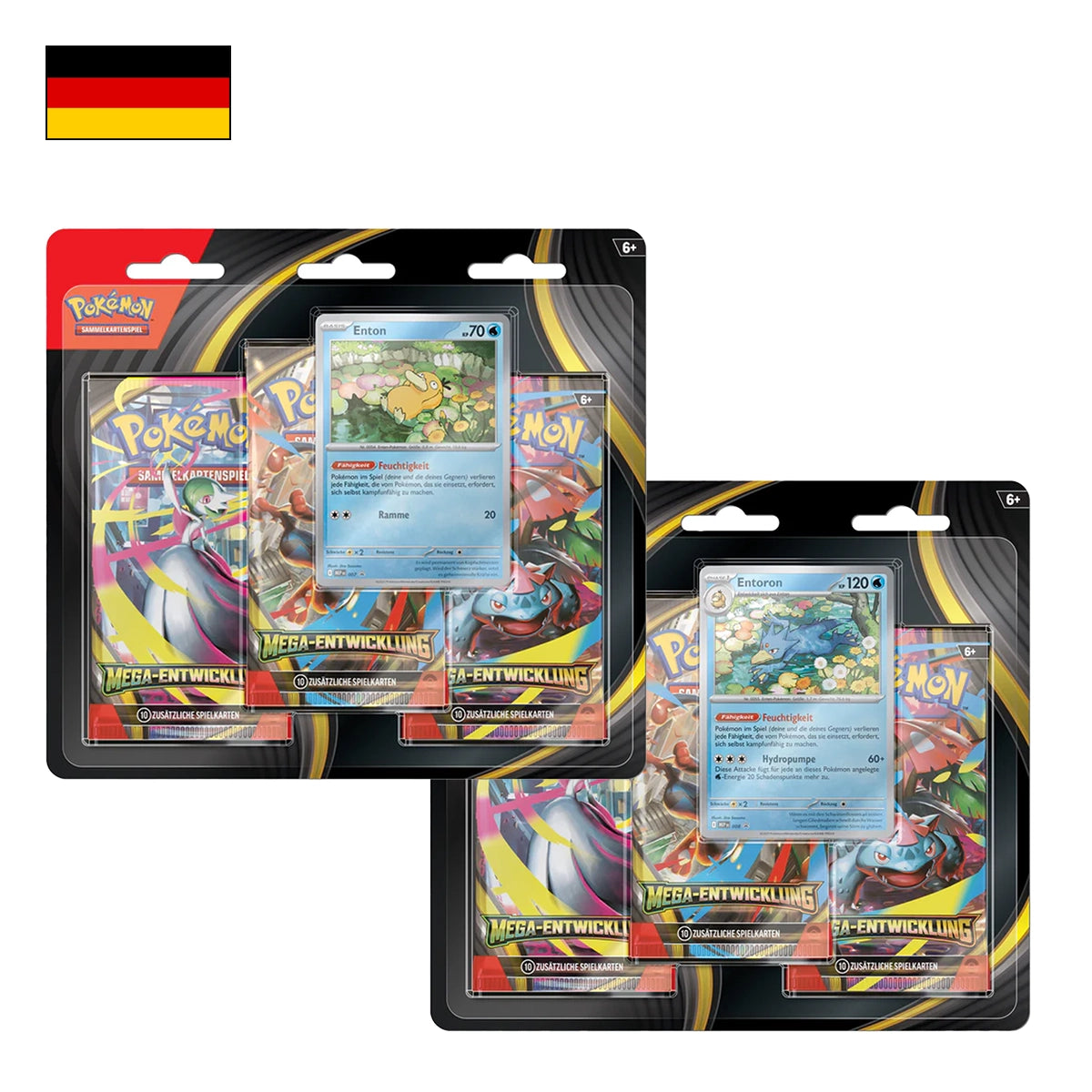 Pokémon: Mega Entwicklung 3 Pack Blister - Deutsch