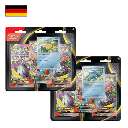 Pokémon: Mega Entwicklung 3 Pack Blister - Deutsch