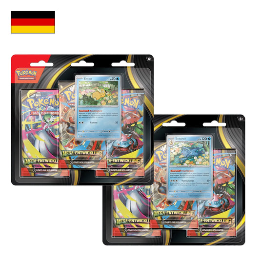 Pokémon: Mega Entwicklung 3 Pack Blister - Deutsch