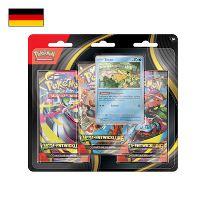 Pokémon: Mega Entwicklung 3 Pack Blister - Deutsch
