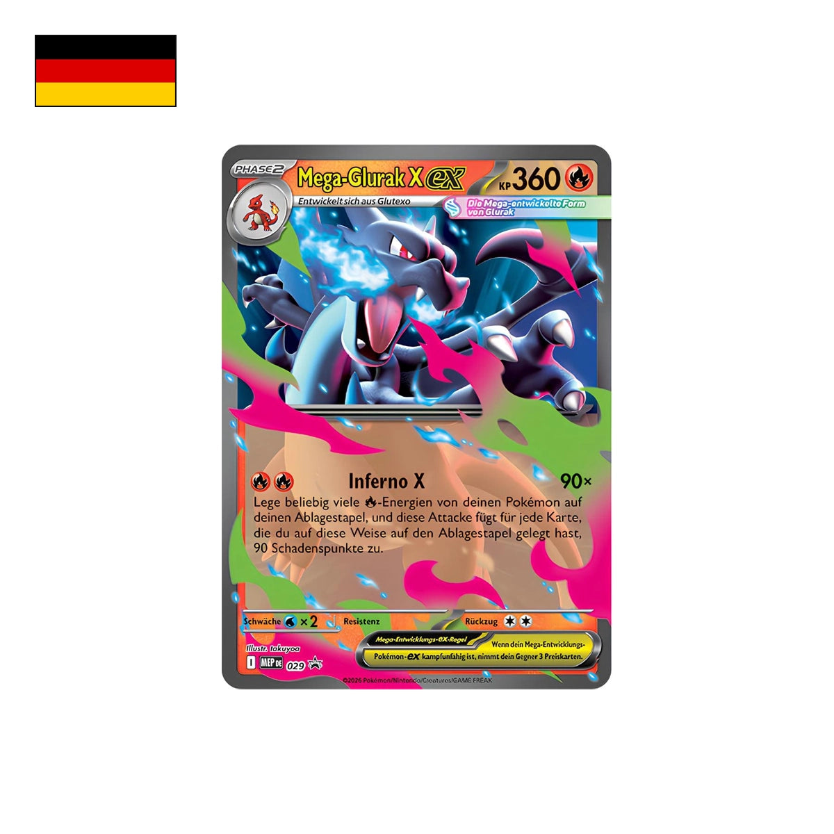Pokémon: Mega-Glurak X & Y Tin - Deutsch