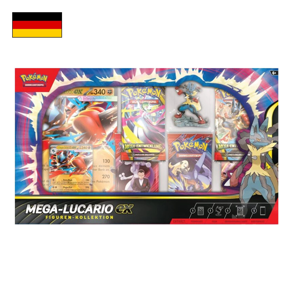 Pokémon: Mega Lucario EX Figuren Kollektion - Deutsch